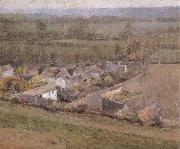 Theodore Robinson Bird-s-Eye  View Giverny France painting